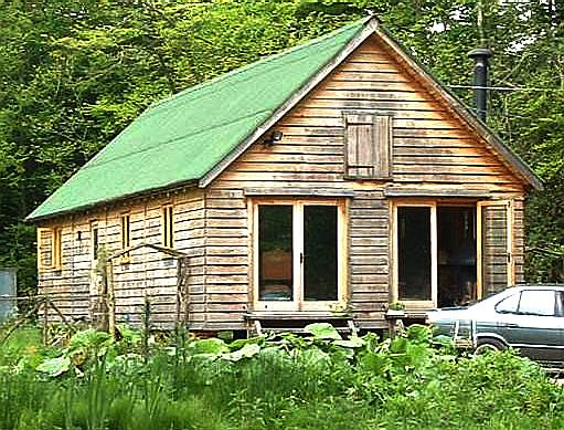 Affordable timber mobile home left side
