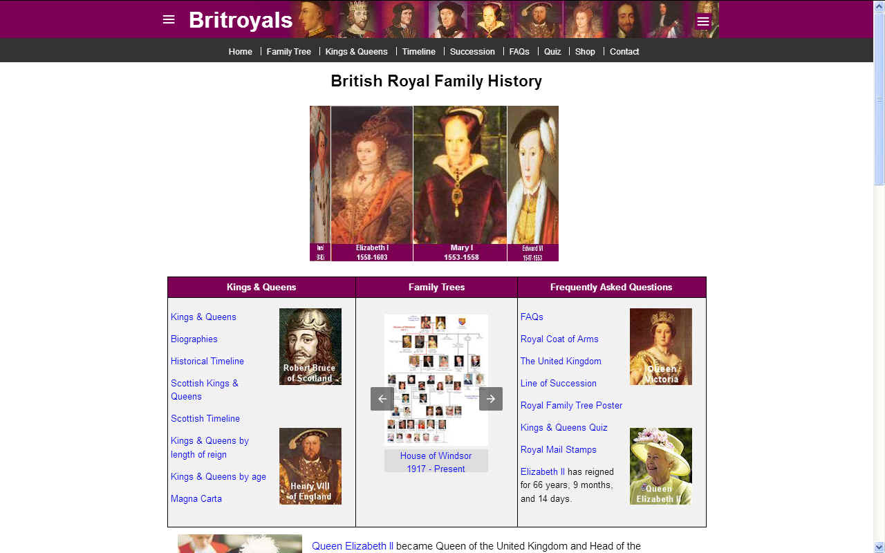 Britroyals , British Royal Family History