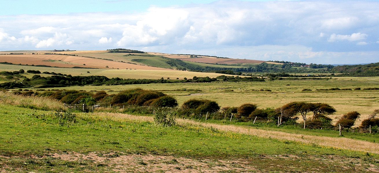 Superb downland view looking to Alfriston from Seaford